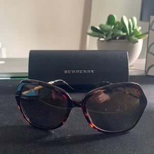 BURBERRY SUNGLASSES DARK HAVANA BROWN GRADIENT